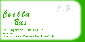 csilla bus business card